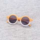 Two color children's sunglasses, fashionable for boys and girls, sunglasses for babies, cute cartoon sun protection sunglasses