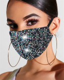 Cross border European and American New Hot Selling Bounce Di Clothing Shining Water Diamond Jewelry Colorful Hot Diamond Mask Mask