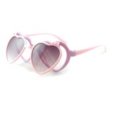 New Love Flip Children's Glasses Eye Protection Sunglasses Korean Edition Peach Heart Children's Sunglasses 3107