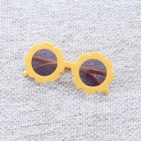New Sunflower Children's Sunglasses Petal Decoration Round Sunglasses Baby Korean Sunglasses