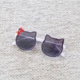 New Children's Personality Small Face Sunglasses Cute Cat's ears (Steamed cat-ear shaped bread) Glasses Baby Bowknot Sunvisor 3215