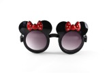 Cross border Mickey Children's Mirror Bow Sunglasses Baby Flip Sun Shade Sunglasses Flat Mirror 076