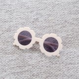 New Sunflower Children's Sunglasses Petal Decoration Round Sunglasses Baby Korean Sunglasses