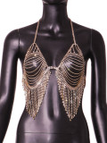 Summer cross-border supply of goods from Europe and America, new sexy nightclubs on AliExpress, exaggerated diamond chest chains