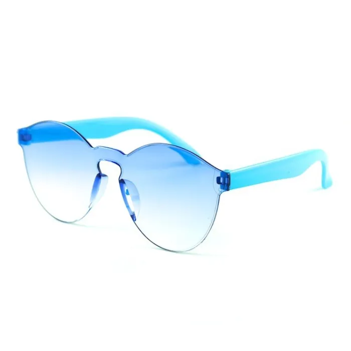 New transparent candy colored sunglasses for children, fashionable baby sunglasses, all-in-one glasses for boys and girls, 8801