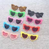 Cross border New Love Children's Sunglasses Retro Personalized Children's Decorative Sunglasses PC Sunshade 3250