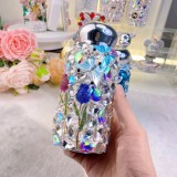 Butterfly Love Flower Inlaid Diamond Full Diamond Insulation Cup Portable and Compact 304 Stainless Steel Car Straight Cup Pocket Cup Creative