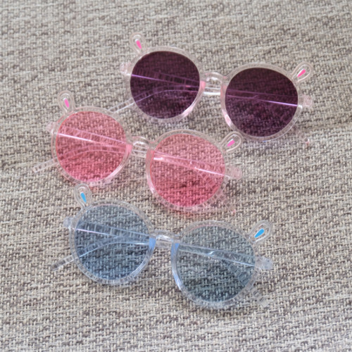Children's sunglasses, baby super cute and cute little cat ear shape, sunglasses, boys and girls glasses 3026
