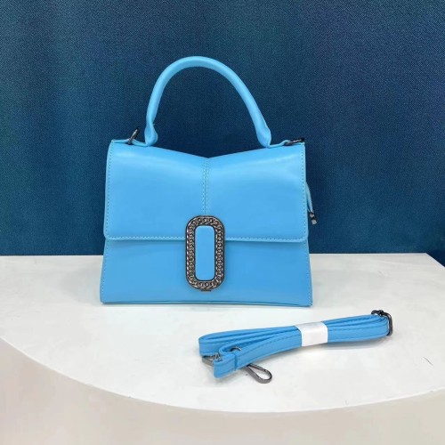 New Foreign Trade Women's Bag Fashionable and Simple Solid Color Handheld Bag Trendy PU Texture Single Shoulder Crossbody Bag Bags Wholesale