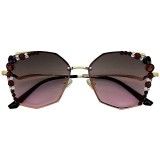 New Fashion Diamond Sunglasses for Women's Slimming Sunglasses, Popular Sun Protection and UV Protection Korean Edition Glasses