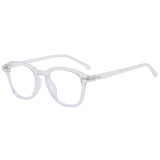 New Korean Fashion Round Frame Sunglasses Ocean Piece Instagram Popular Men's and Women's Sunglasses Blue Light Glasses 3542