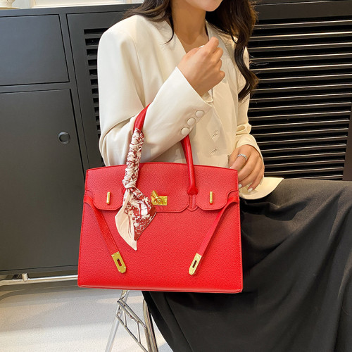 Red handbag for women, new high-capacity wedding bag, niche high-end feeling, wedding bride handbag, tote bag for women