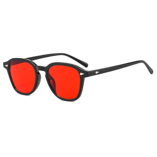 New Korean Fashion Round Frame Sunglasses Ocean Piece Instagram Popular Men's and Women's Sunglasses Blue Light Glasses 3542