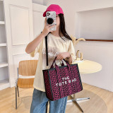 Wholesale of cross-border hand-held letter bags, women's new large capacity western-style shoulder bags, commuting crossbody tote bags