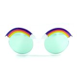 Children's Sunglasses, Cute and Cute Beach, Cute and Cute Boys and Girls, Sunglasses, UV resistant Rainbow Glasses, Female Baby Sunshades