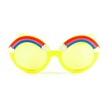Children's Sunglasses, Cute and Cute Beach, Cute and Cute Boys and Girls, Sunglasses, UV resistant Rainbow Glasses, Female Baby Sunshades