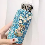 Embedded with Austria, full diamond, heat preservation, portable stainless steel, trendy, high beauty, on-board, water cup, goddess perfume bottle
