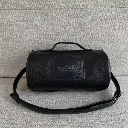 MJ's new cylindrical bag with the same style as Xiao Ma Ge, single shoulder diagonal cross women's bag, genuine leather