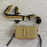MJ Same Style Little Horse Brother New Cowhide Spliced Camera Bag Mobile Phone Bag Single Shoulder Crossbody Women's Bag