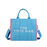 Wholesale of canvas bags for foreign trade Women's summer new handbag Letter niche design Single shoulder crossbody bag