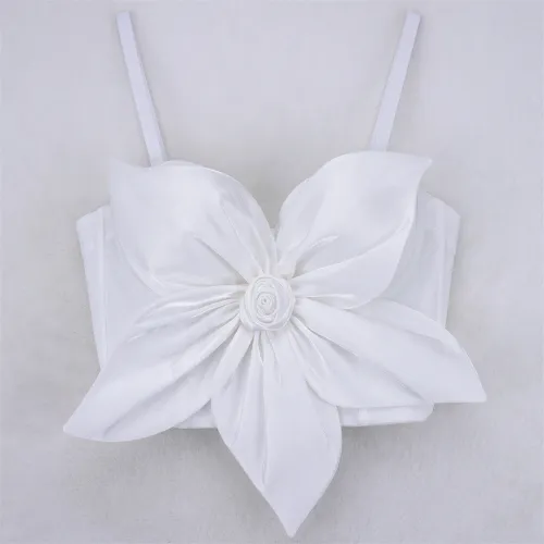 Cross border New European and American Spicy Girl Sexy Versatile Bow Tie Shoulder Strap Short Hanging Strap Bra Top