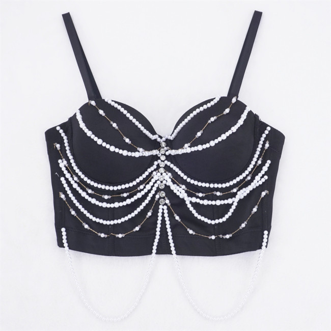 Pearl Chain Fishbone Chest