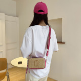 Fashionable crossbody bag, women's bag, summer trendy texture, small square bag, outdoor travel, niche design, shoulder bag
