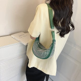 Bright Diamond Bag Women's Bag New Spring/Summer Fashion One Shoulder Underarm Bag Water Diamond Fashionable Dumpling Bag