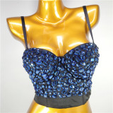 AliExpress, eBay, Amazon, European and American cross-border foreign trade, internet celebrity trend, slim fit, blue nightclub, small bra