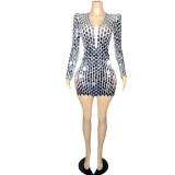 Hot selling sparkling diamond sequins, sexy perspective suspenders, ultra short dresses, party dresses, nightclubs, and singer performances are also available
