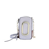 New Western style texture bag for women's fashion trend, one shoulder crossbody bag, European and American retro large metal camera bag