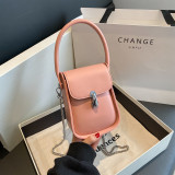 Korean Fashion Phone Bag New Western Style Chain Bag Simple Retro Handbag Women's One Shoulder Crossbody Bag