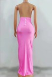 Cross border exclusive Costume for European and American internet celebrities, rhinestone tassel wrapped buttocks long skirt with high elasticity, bar singer performance costume