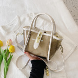 Summer transparent bag for women with large capacity, new fashionable jelly bag, trendy and textured single shoulder and mother crossbody bag