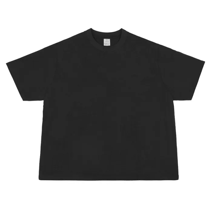 ETAI New Short Wide Pure Cotton Trendy Men's T-shirt with Logo Printed American Body Fit Short Sleeve Men's Sweatshirt