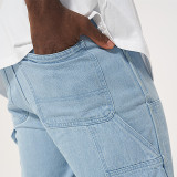 Japanese trendy brand four season commuting high-quality casual fashion versatile wide leg loose straight leg men's jeans