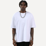 Trendy men's clothing | High quality cotton oversized heavyweight T-shirt, best-selling hip-hop casual short sleeved men's T-shirt in Europe and America