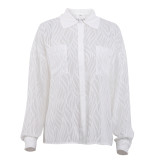 New Spring/Summer French Chiffon Shirt with Perspective Thin Design and Unique Texture Shirt for Women in Europe and America