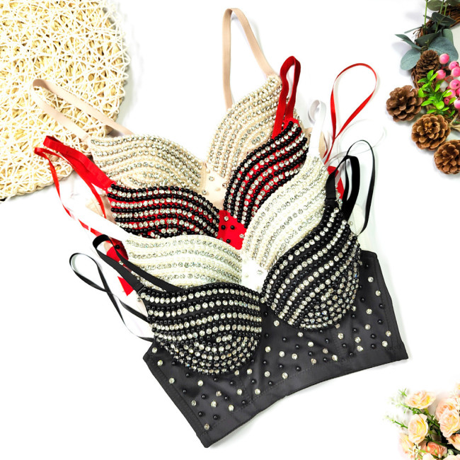 Pearl diamond corset