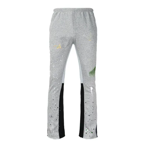 Customized and personalized fur hem applied casual pants, European and American street style, thickened men's casual pants
