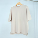 Customized Cotton Heavyweight Small Round Neck Short sleeved Men's T-shirt Fashion Oversize Men's T-shirt Versatile T-shirt