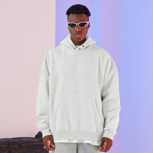 Trendy men's clothing | Customized cross-border hot selling heavyweight cotton pullover hoodie for men's fashion versatile hooded jacket