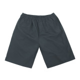 Quick drying sports fabric woven waterproof straight tube nylon casual shorts with logo printed on high-end men's shorts