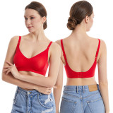 Light Luxury Pregnant Women's Underwear with No Traces, No Steel Rings, Breastfeeding Bra Gathered, Folded, Comfortable, and Detachable Breast Pads After Closing the Side Breast