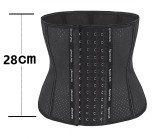 Cross border latex waistband for postpartum abdominal tightening with 9 steel bone breathable and strong abdominal tightening and shaping rubber belt with 4 rows and 13 buckles