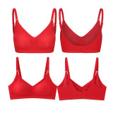 Light Luxury Pregnant Women's Underwear with No Traces, No Steel Rings, Breastfeeding Bra Gathered, Folded, Comfortable, and Detachable Breast Pads After Closing the Side Breast