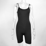 European and American style wholesale Temu cross-border women's hot selling jumpsuit sexy backless suspender tight jumpsuit for women in summer
