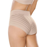 Hot selling mid rise women's triangle pants for foreign trade, light waistband and buttocks lifting underwear, striped mesh breathable women's underwear, pure cotton crotch thin