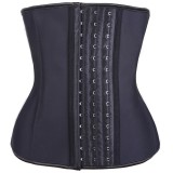 9 square buckles for foreign trade, steel bone rubber corset with waistband, palace latex waist seal, European and American large size waistband