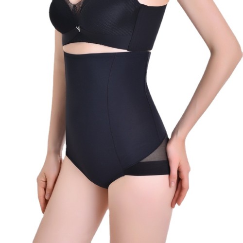 Cross border postpartum high waisted underwear for women, breathable mesh waist tightening pants, buttocks lifting, waist shaping, body shaping, triangle pants with anti curling edges